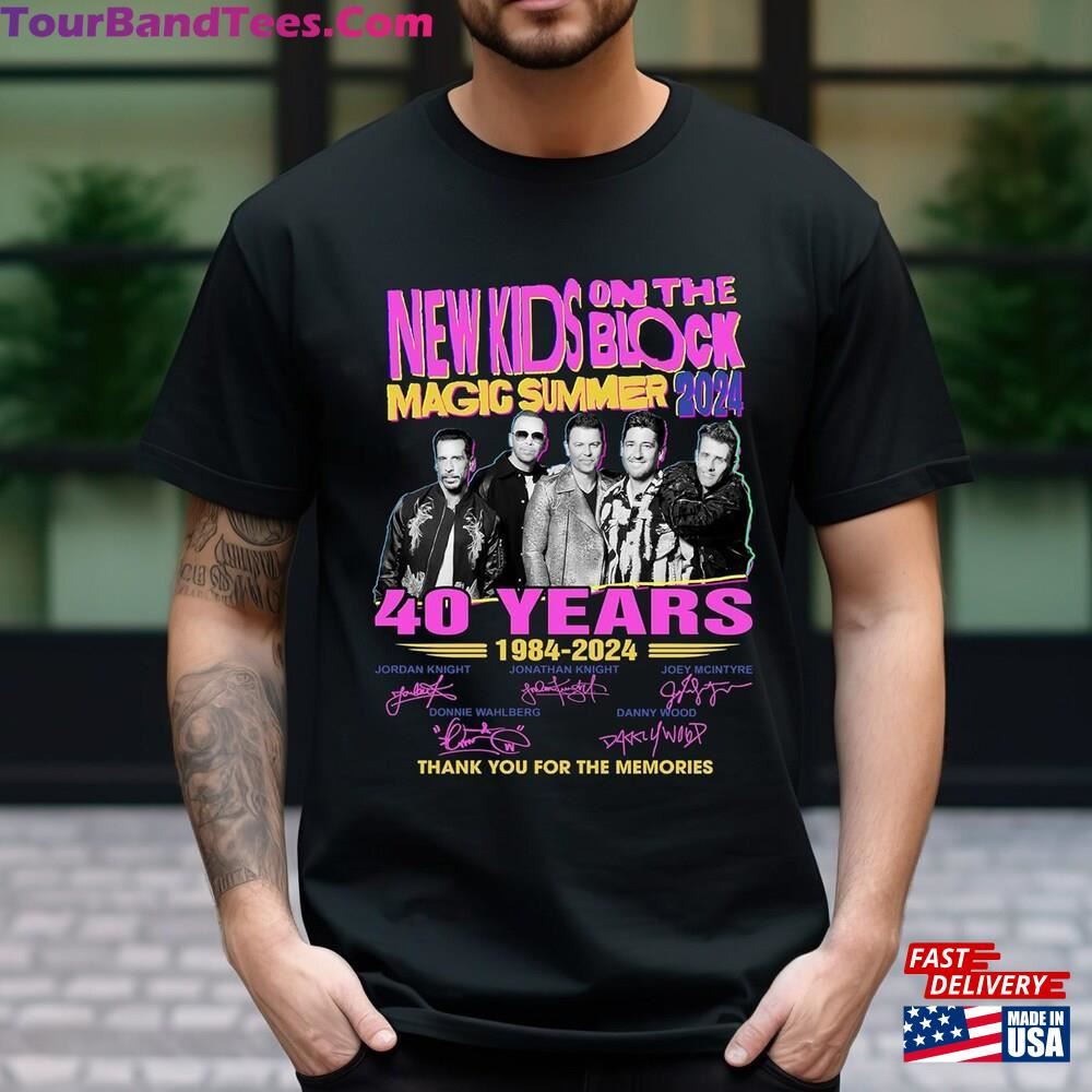 New Kids On The Block T-Shirt Magic Summer 40Th Anniversary Thank You For Memories Classic Hoodie 29Uf115616 – Utopia Fashion