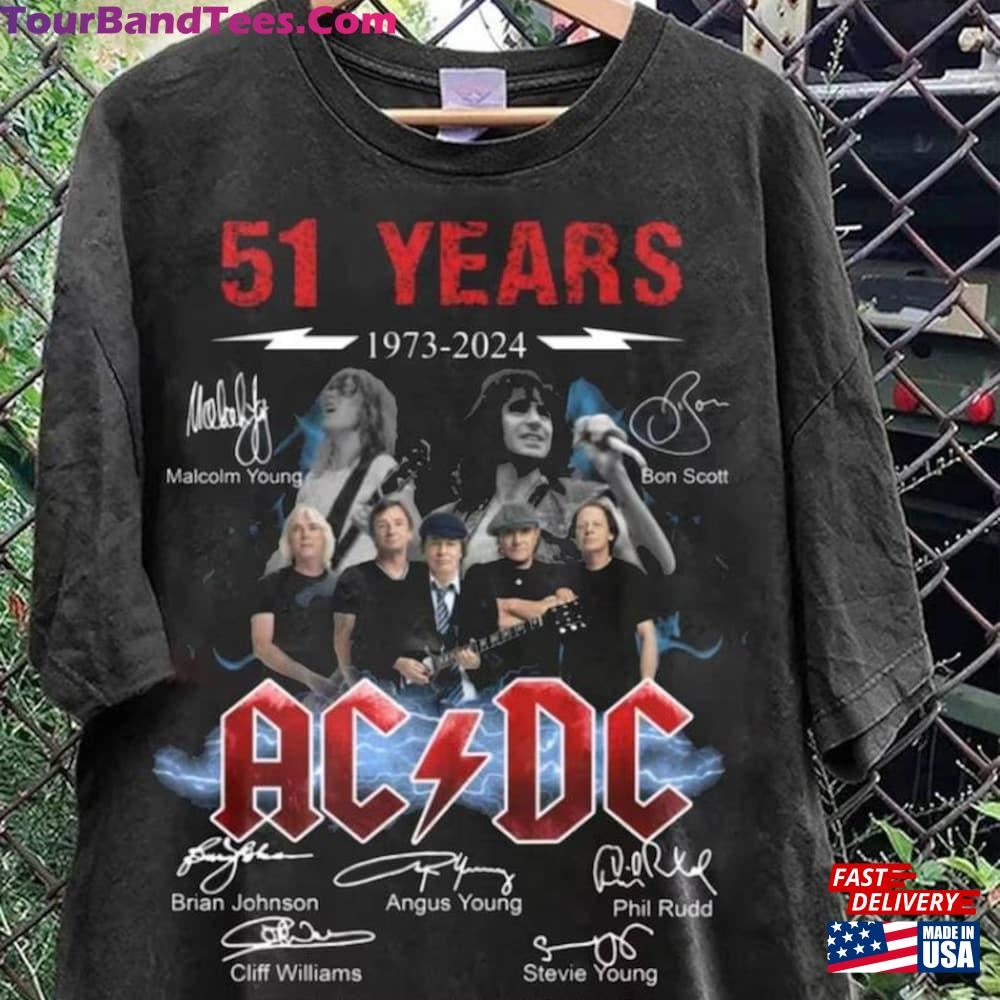 New Rare Acdc Band Shirt 51St Anniversary Thank You For The Memories Signatures Hoodie Unisex 29Uf117393 – Utopia Fashion