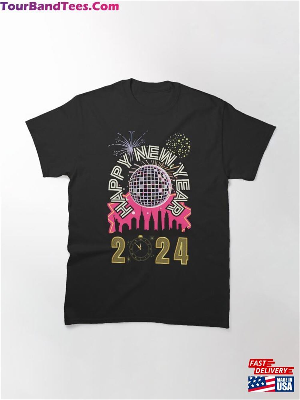 New Years Firework Clock Countdown Ball Drop Classic T-Shirt Hoodie 29Uf102257 – Utopia Fashion