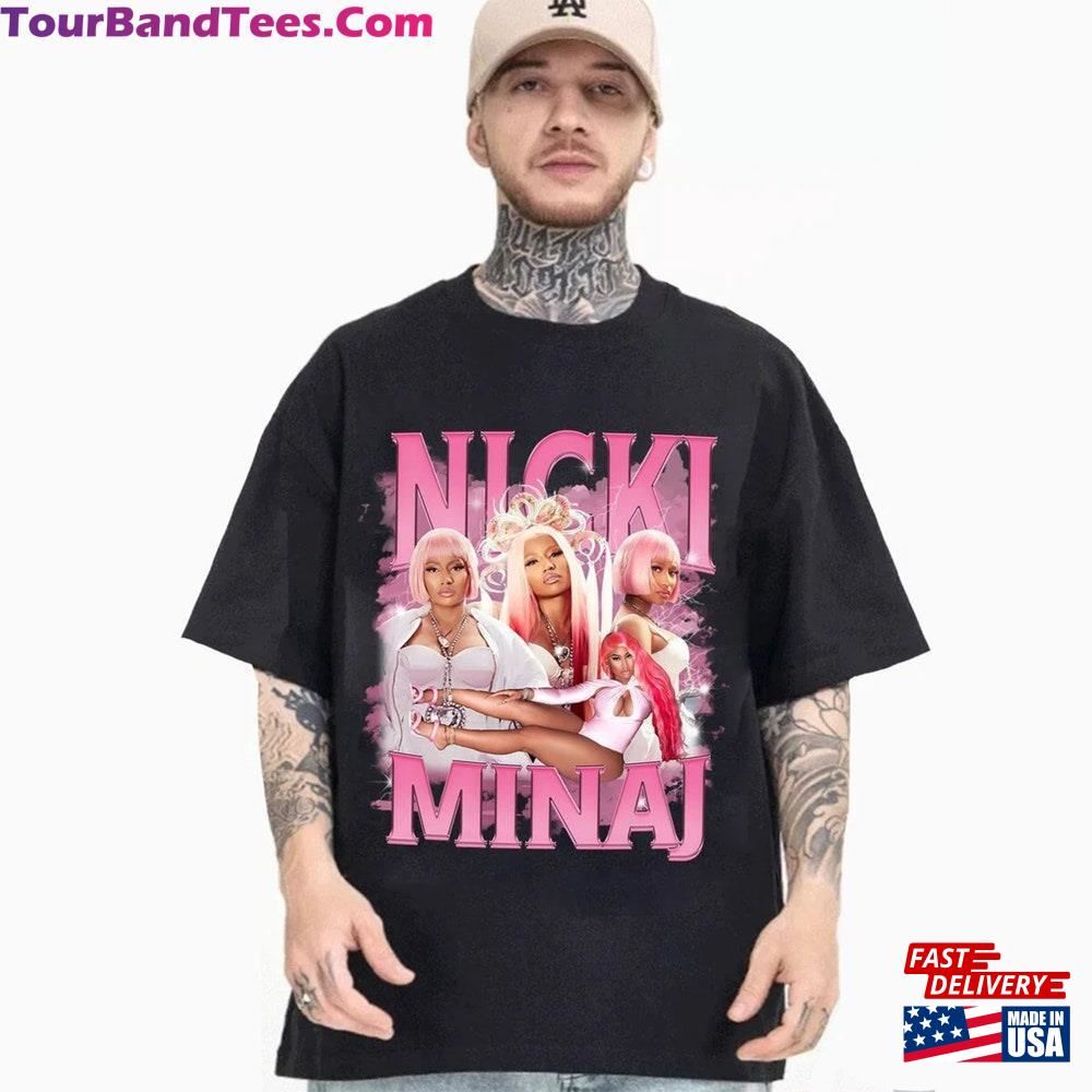 Nicki Minaj 90S Vintage Shirt Rapper Pink Friday T-Shirt Hoodie 29Uf097410 – Utopia Fashion