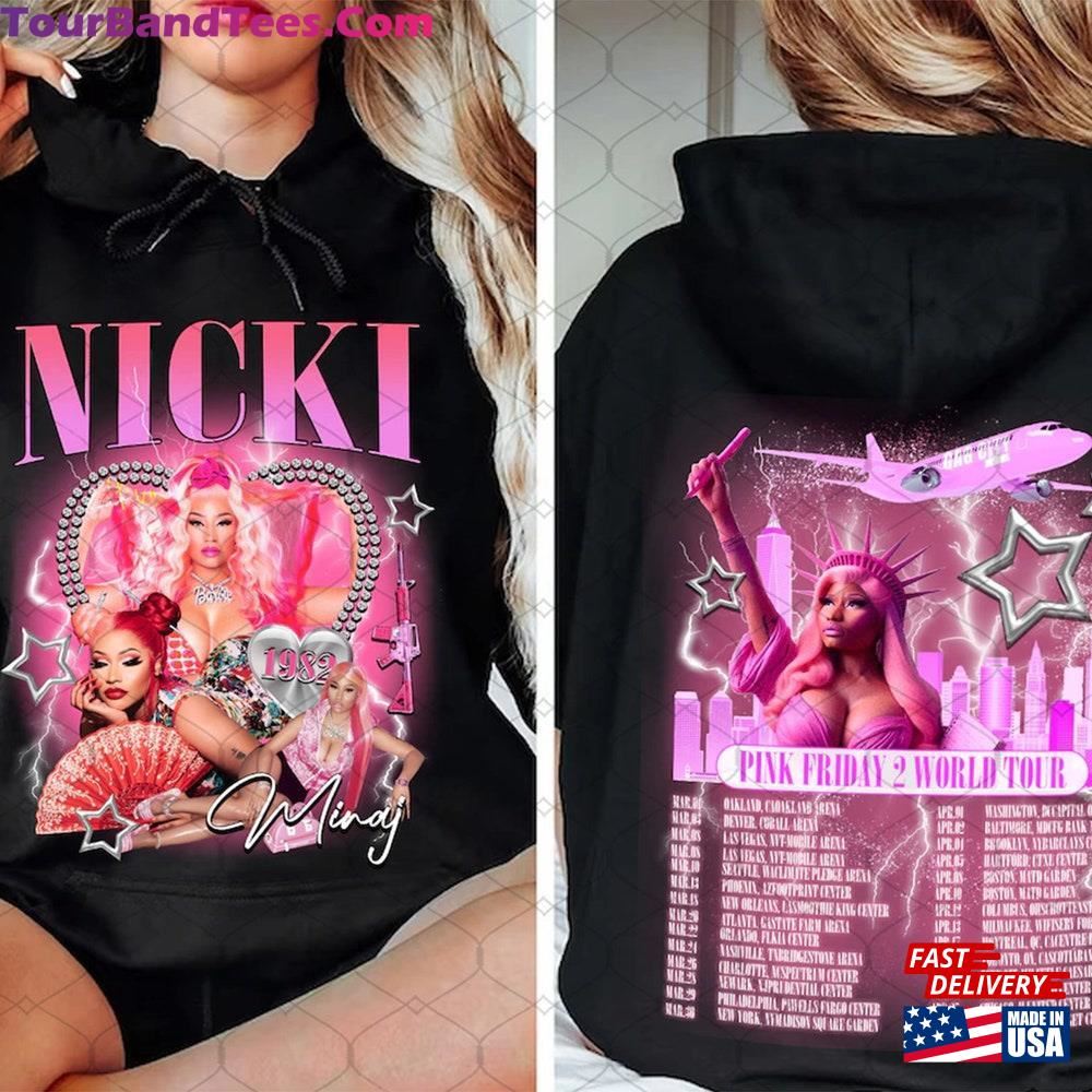 Nicki Minaj Double Sided Shirt Tour Pink Friday Airbrush Unisex Classic 29Uf106564 – Utopia Fashion