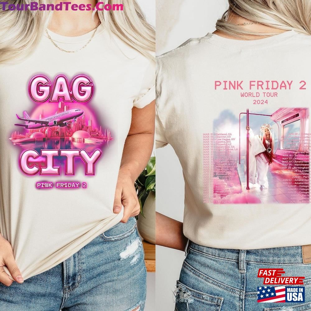 Nicki Minaj Shirt Pink Friday Tour Gag City Classic T-Shirt 29Uf115925 – Utopia Fashion