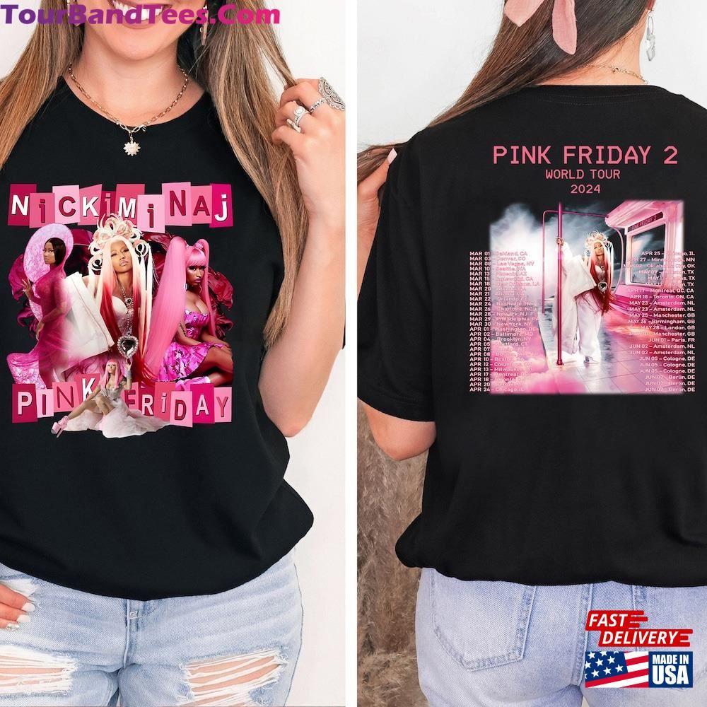 Nicki Minaj Shirt Pink Friday Tour Vintage Double Side Retro World Hoodie Classic 29Uf097517 – Utopia Fashion