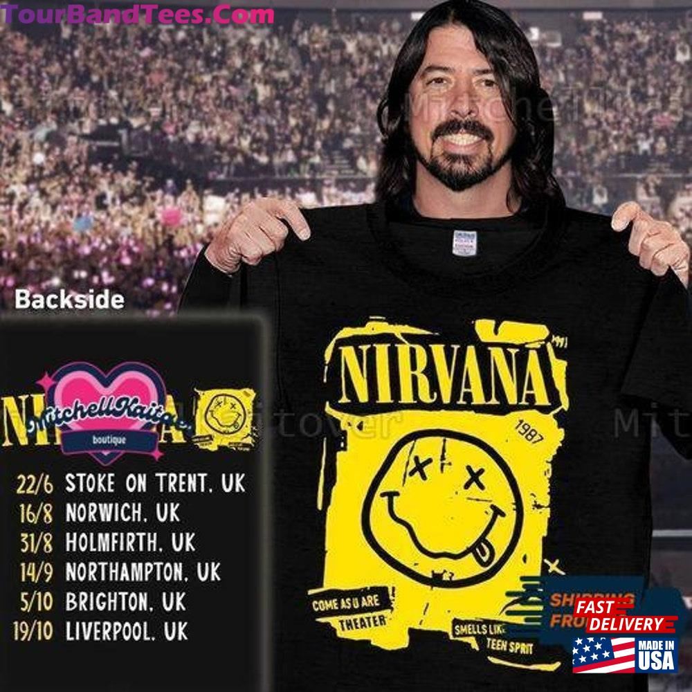 Nirvana T-Shirt Smile Face Shirt Tour Hoodie Sweatshirt 29Uf092409 – Utopia Fashion