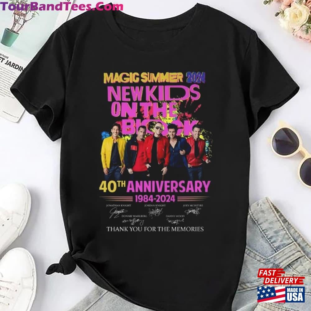 Nkotb 40Th Anniverary Vintage T-Shirt New Kids On The Block Magic Summer Tour Shirt Fan Gift Hoodie Classic 29Uf102501 – Utopia Fashion