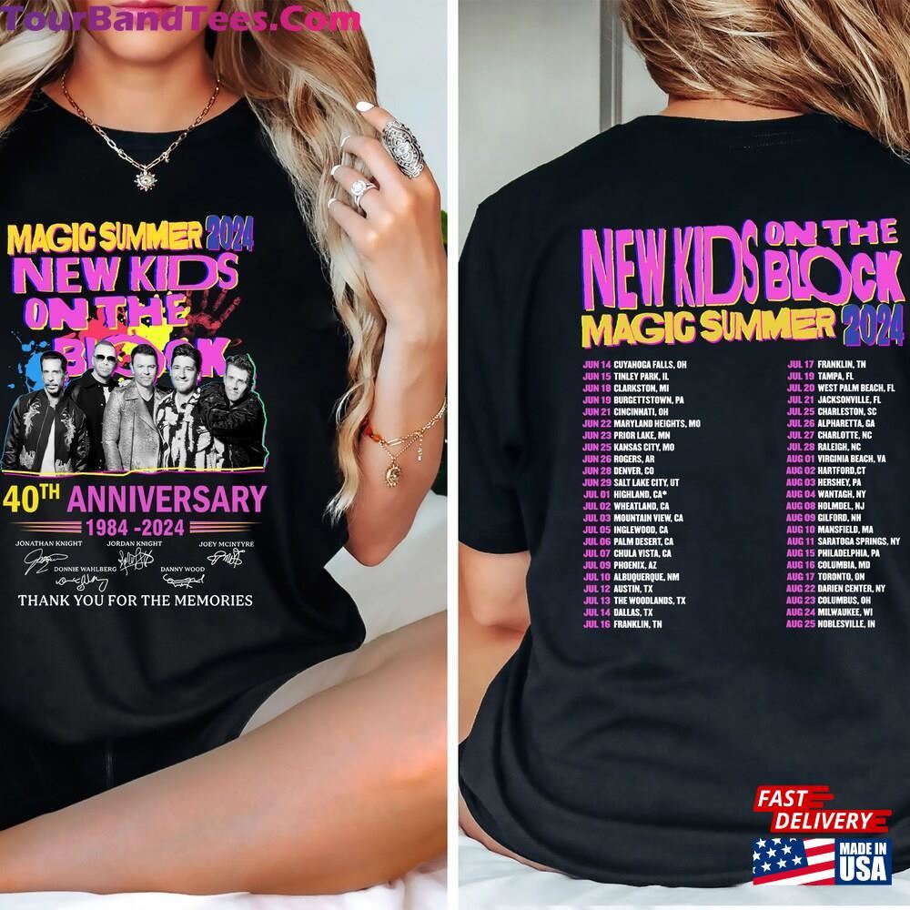 Nkotb Magic Summer Shirt New Kids On The Block Classic T-Shirt 29Uf117869 – Utopia Fashion