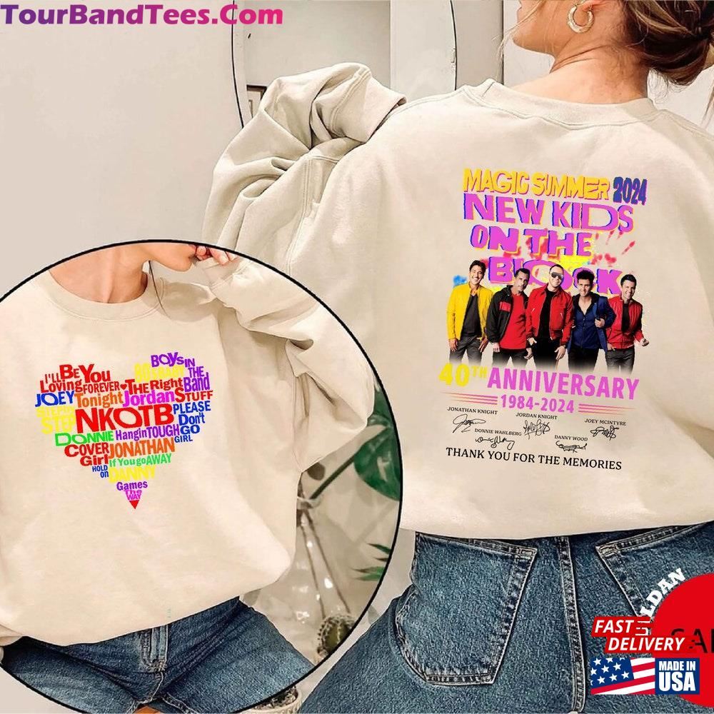 Nkotb Magic Summer Shirt New Kids On The Block Sweatshirt Vintage Group Tour Hoodie T-Shirt 29Uf092078 – Utopia Fashion