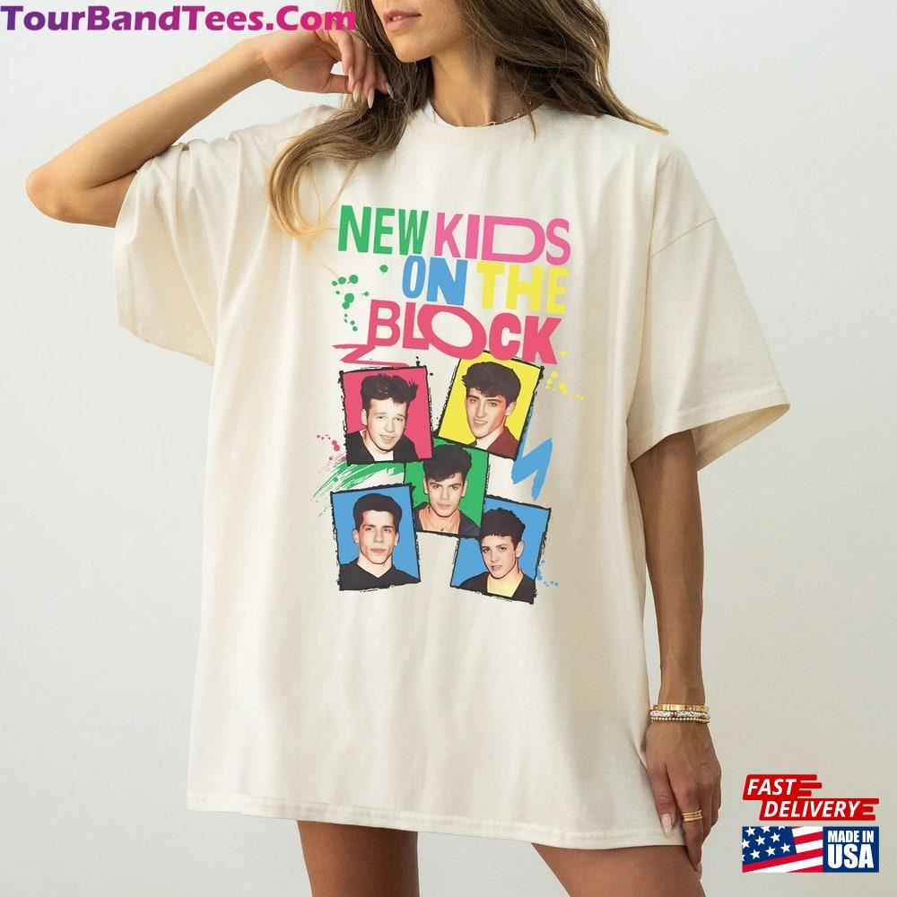 Nkotb Neon Shirt Group New Kids On The Block Classic T-Shirt 29Uf115578 – Utopia Fashion