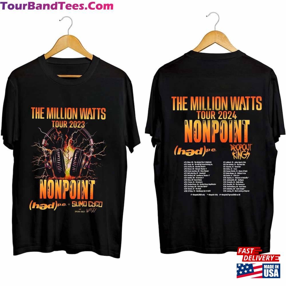 Nonpoint The Million Watts Tour Shirt Band Fan Concert Hoodie Sweatshirt 29Uf092217 – Utopia Fashion