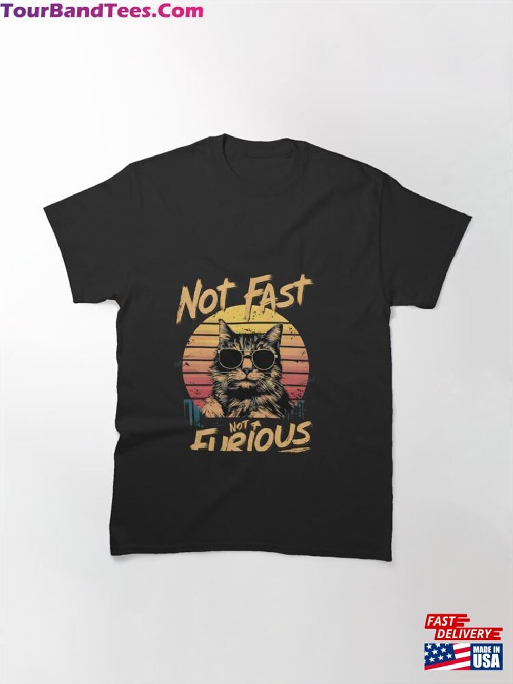 Not Almost Furious Lazy Relaxed Cat Classic T-Shirt 29Uf111827 – Utopia Fashion