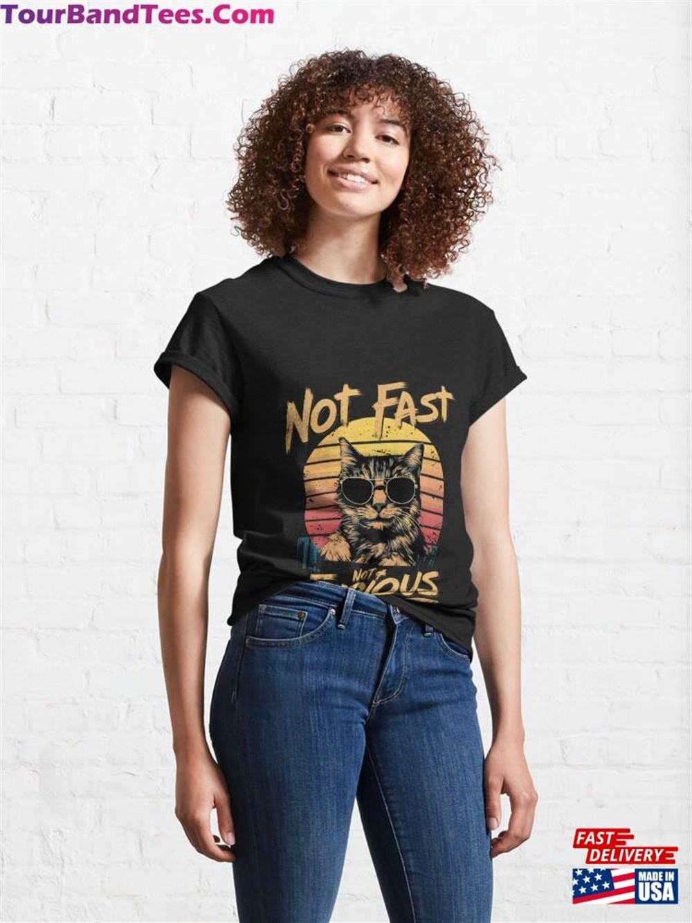 Not Almost Furious Lazy Relaxed Cat Classic T-Shirt 29Uf111827 – Utopia Fashion