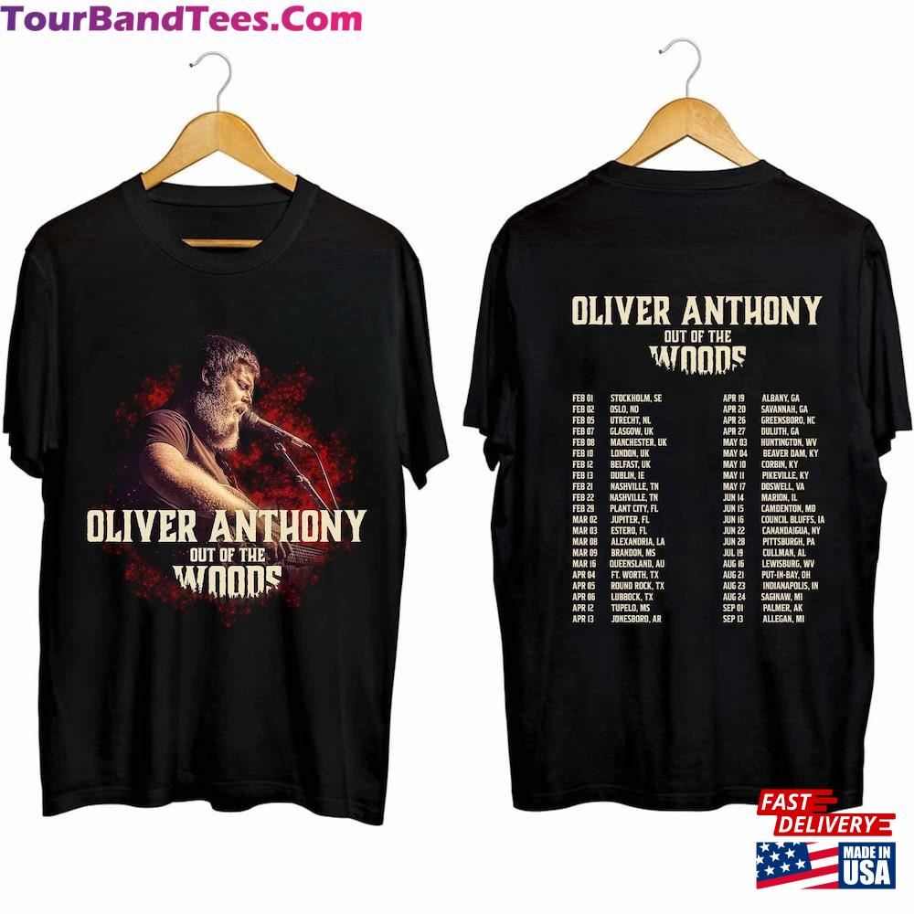 Oliver Anthony Out Of The Woods Tour Shirt Fan Unisex T-Shirt 29Uf093040 – Utopia Fashion