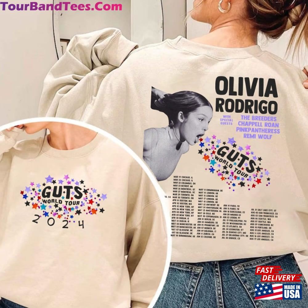 Olivia Rodrigo Guts Tour Shirt The World T-Shirt Classic 29Uf097622 – Utopia Fashion