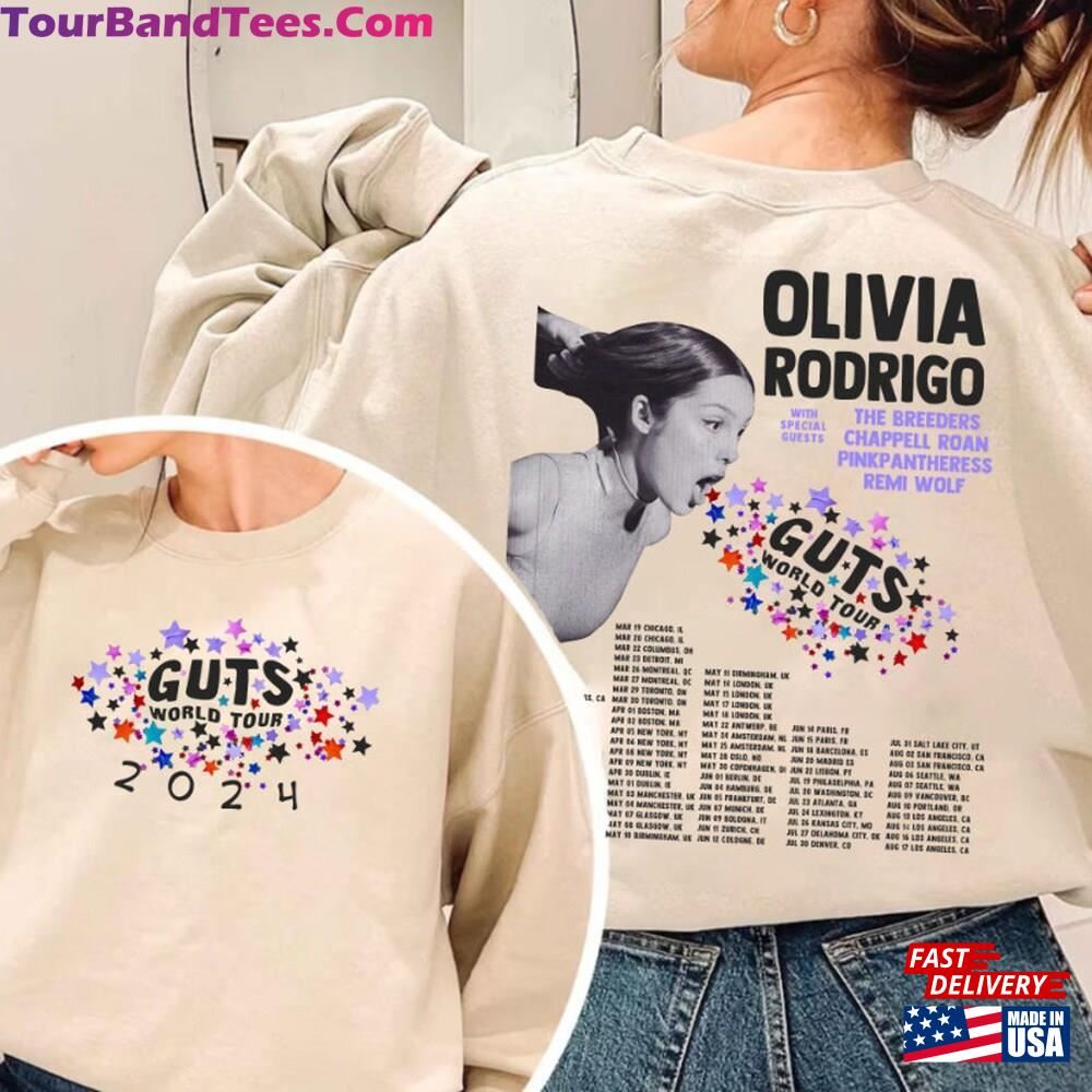 Olivia Rodrigo Guts Tour Shirt The World T-Shirt Hoodie 29Uf092598 – Utopia Fashion