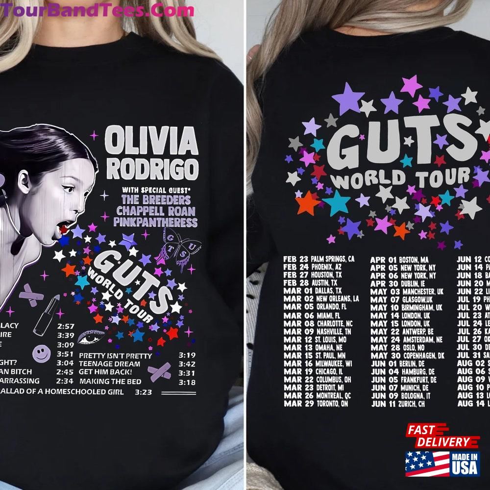 Olivia Rodrigo Guts World Tour Shirt Concert Classic T-Shirt 29Uf092083 – Utopia Fashion