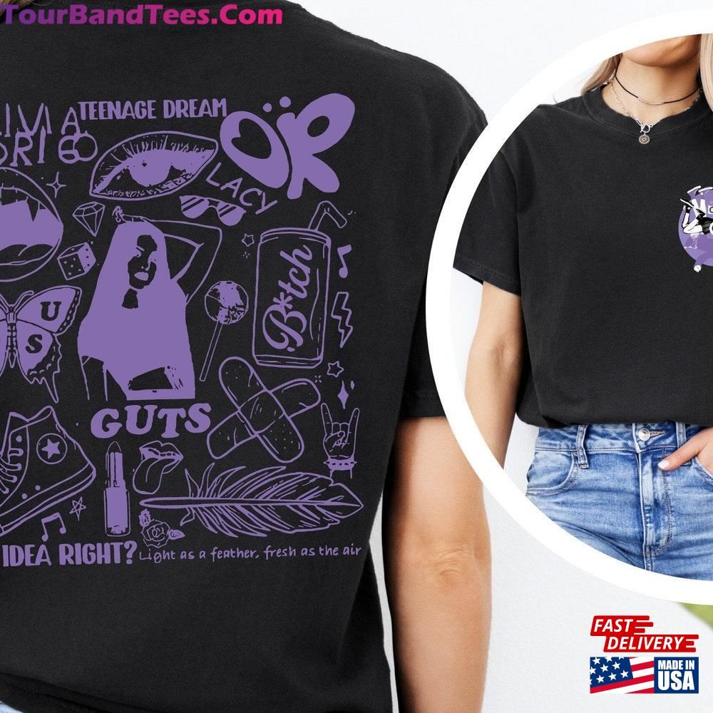 Olivia Rodrigo High Quality Comfort Colors Guts Tour Music Back Print T Shirt Album Tracklist Tee Hoodie Unisex 29Uf097832 – Utopia Fashion