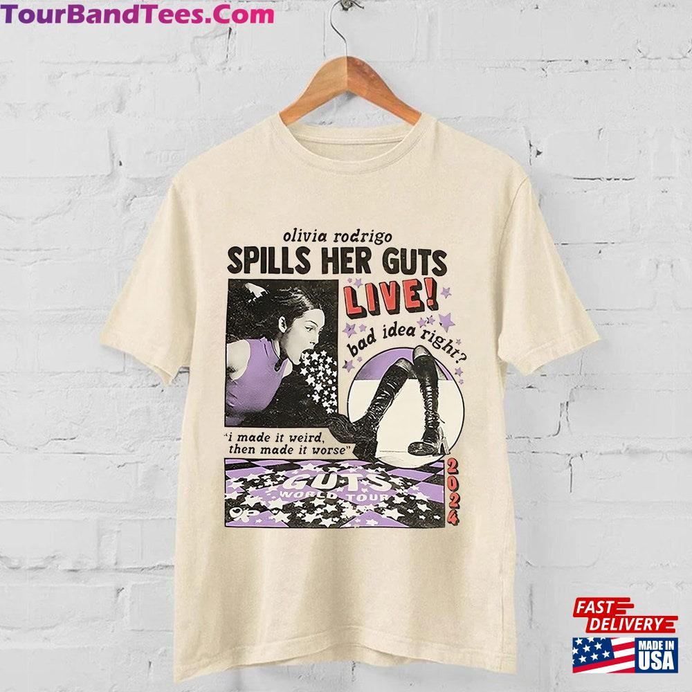 Olivia Rodrigo Spills Her Guts Shirt Tour Bad Idea Right Unisex Classic 29Uf097862 – Utopia Fashion