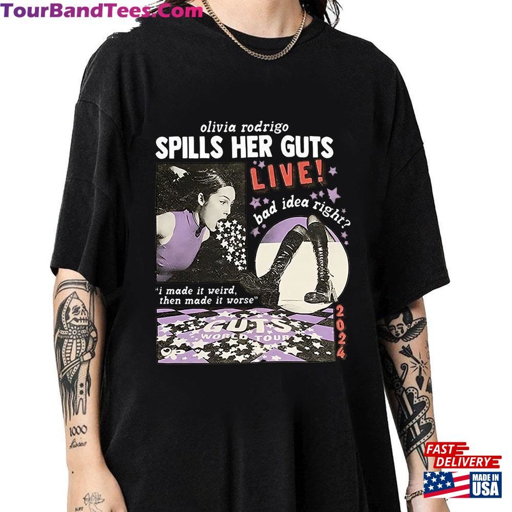 Olivia Rodrigo Spills Her Guts Shirt Tour Bad Idea Right Unisex Classic 29Uf097862 – Utopia Fashion