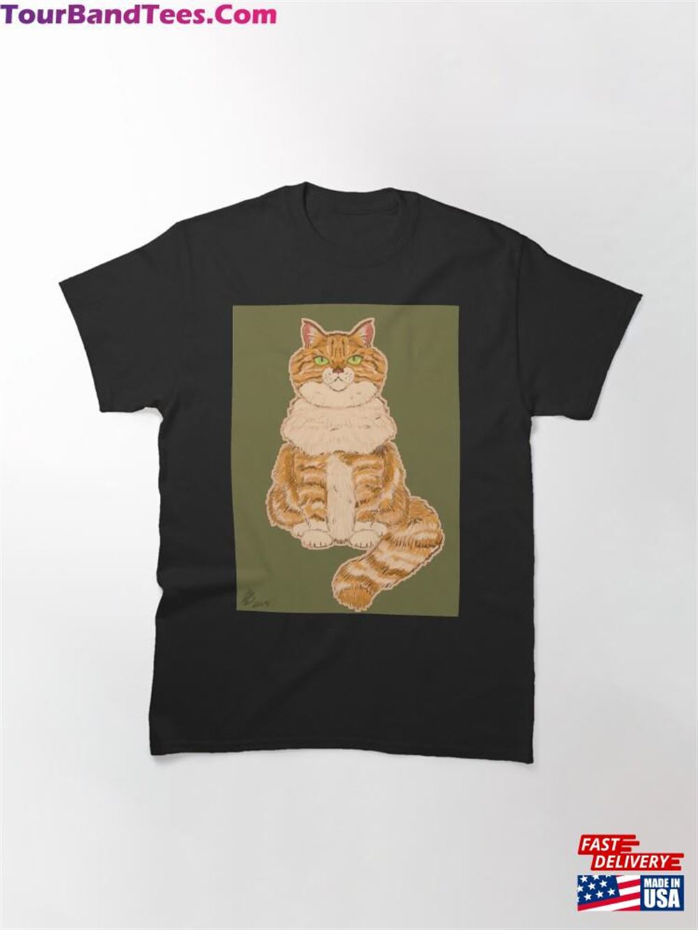 Orange Cat Classic T-Shirt Unisex 29Uf111862 – Utopia Fashion