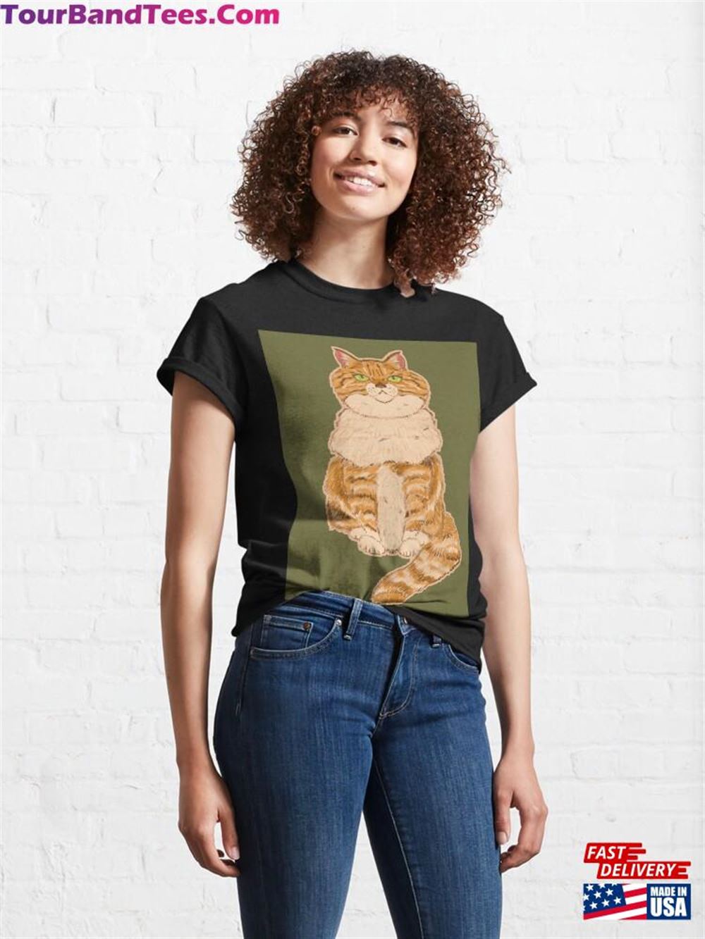 Orange Cat Classic T-Shirt Unisex 29Uf111862 – Utopia Fashion