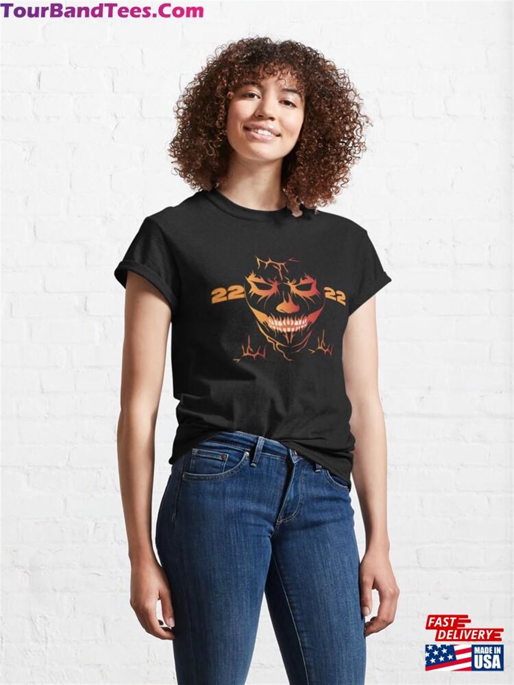 Orange Skull Face Classic T-Shirt Unisex 29Uf106370 – Utopia Fashion