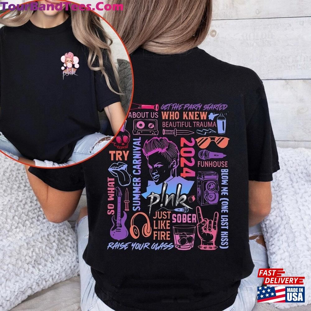 P!Nk Pink Singer Summer Carnival Tour Sided Shirt Concert Sweatshirt Music T-Shirt Hoodie 29Uf098018 – Utopia Fashion