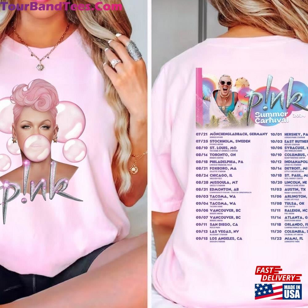 P!Nk Pink Singer Summer Carnival Tour Shirt Fan Lovers Music Unisex Classic 29Uf117343 – Utopia Fashion