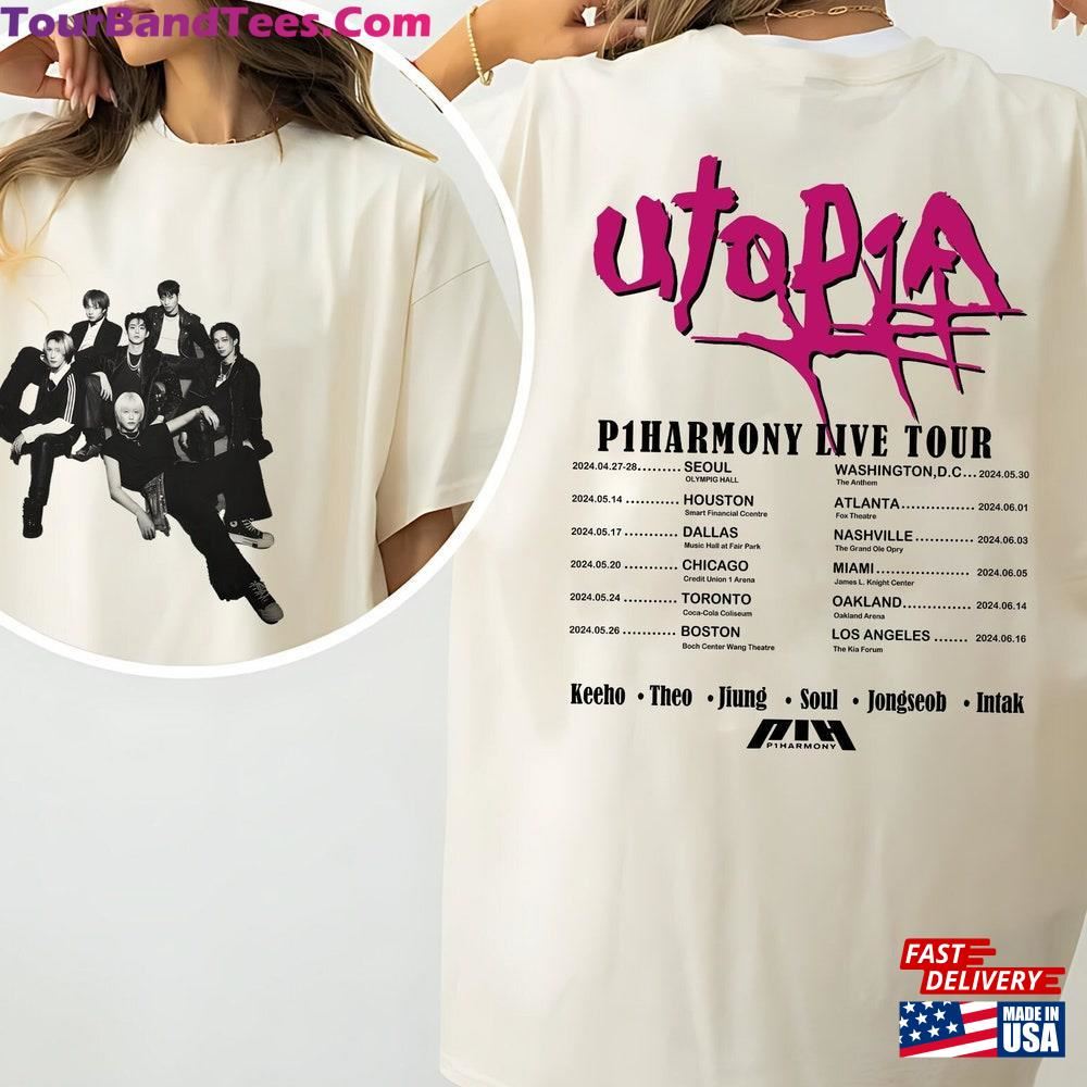 P1Harmony Utop1A Tour Shirt In Us Hoodie Sweatshirt 29Uf092294 – Utopia Fashion