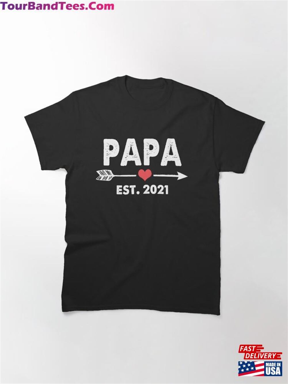 Papa Est Funny Fathers Day Gifts Promoted To Daddy Future New Dad Baby Gift Classic T-Shirt Hoodie Unisex 29Uf112382 – Utopia Fashion