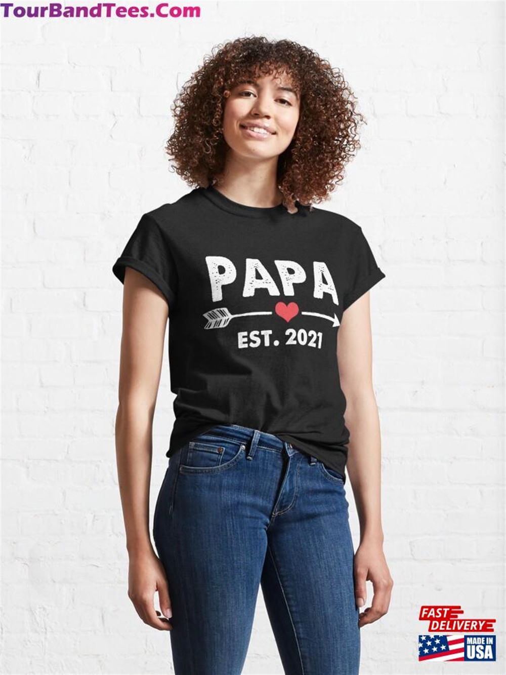 Papa Est Funny Fathers Day Gifts Promoted To Daddy Future New Dad Baby Gift Classic T-Shirt Sweatshirt 29Uf112376 – Utopia Fashion