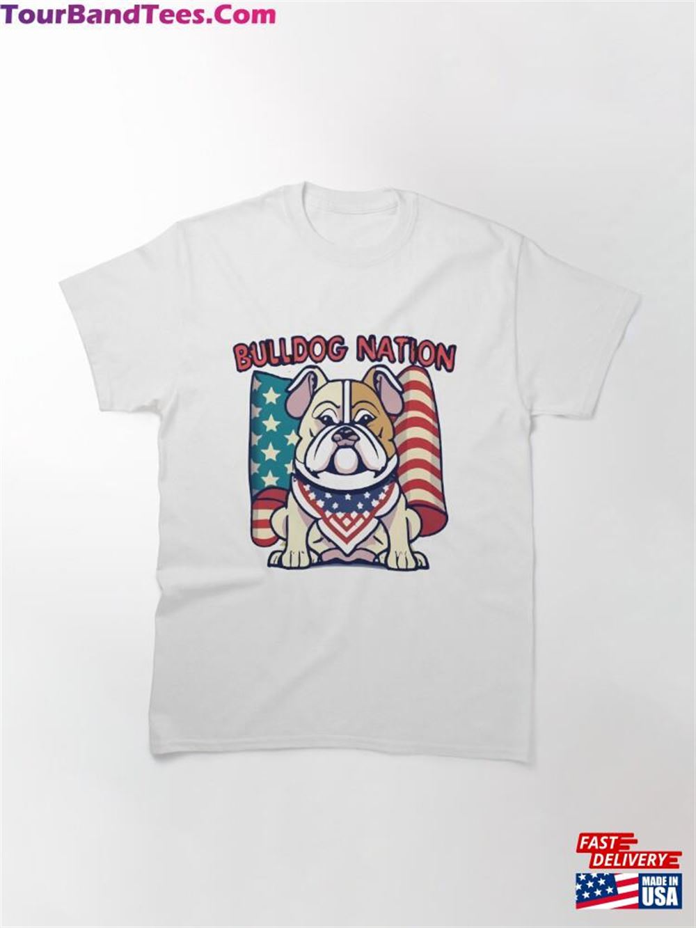 Patriotic Bulldog Nation Graphic Classic T-Shirt Unisex Hoodie 29Uf106959 – Utopia Fashion