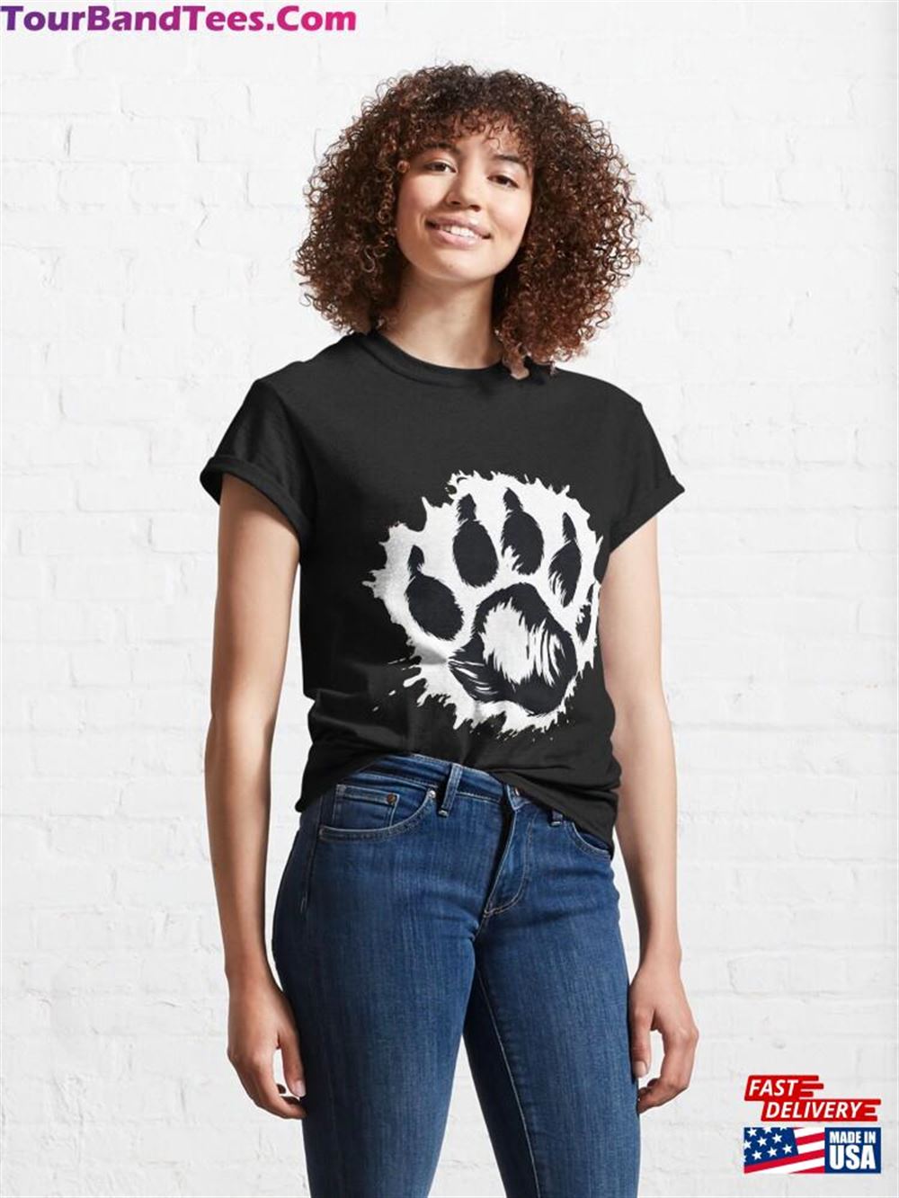 Paw Print Wild Animal Design Classic T-Shirt Unisex 29Uf106903 – Utopia Fashion