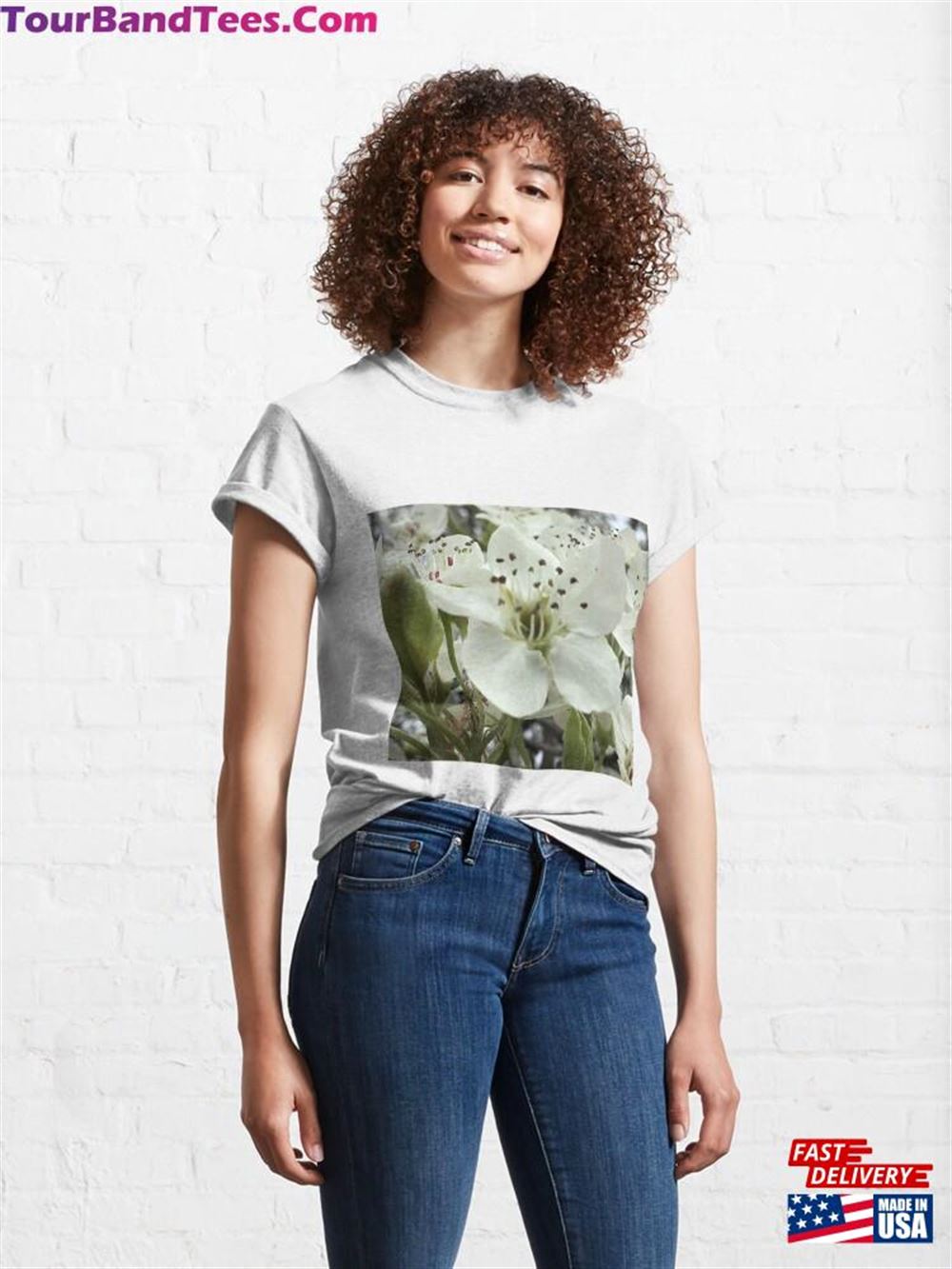 Pear Tree Flower Classic T-Shirt Sweatshirt 29Uf106822 – Utopia Fashion