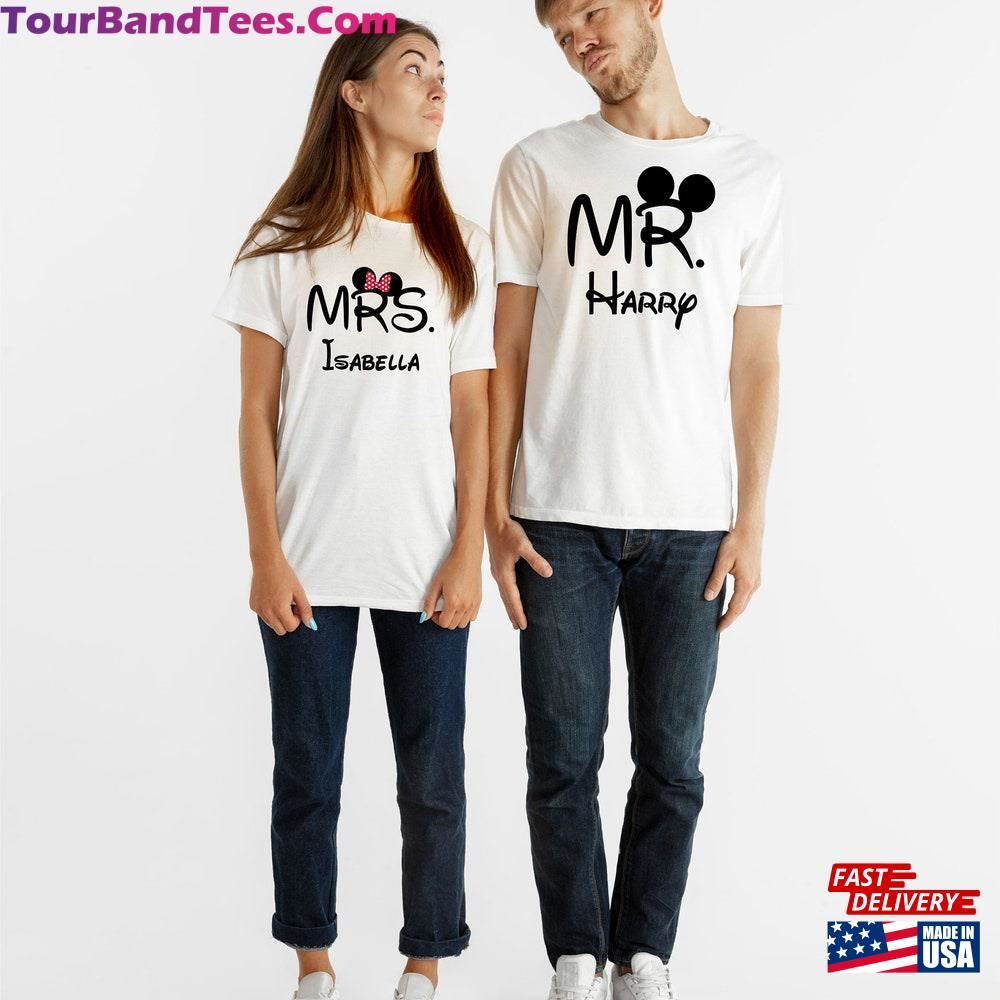 Personalised Mr And Mrs Couple Disney Themed Novelty T-Shirt Funny Mickey Disneyland Tour Paris Hero Kids Adults Unisex Tee Top Hoodie Classic 29Uf115650 – Utopia Fashion