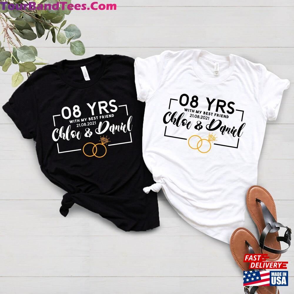 Personalized 8Th Anniversary Gifts For Him And Her Year Wedding Shirt Husband Wife Years With My Best Friend Classic Hoodie 29Uf115728 – Utopia Fashion