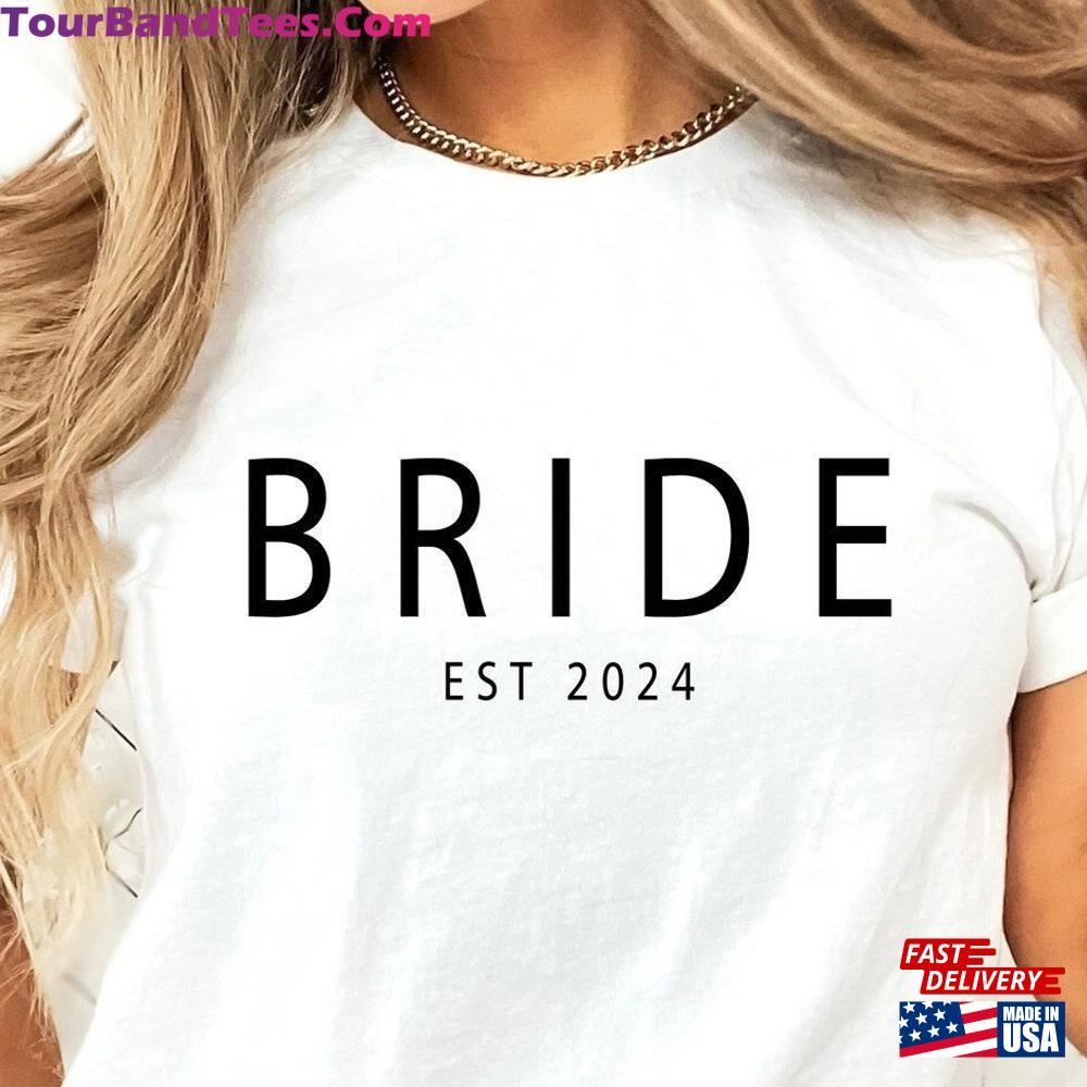 Personalized Bride Est Shirt Custom Wedding T-Shirt Bridal Party Tee Hoodie 29Uf097742 – Utopia Fashion