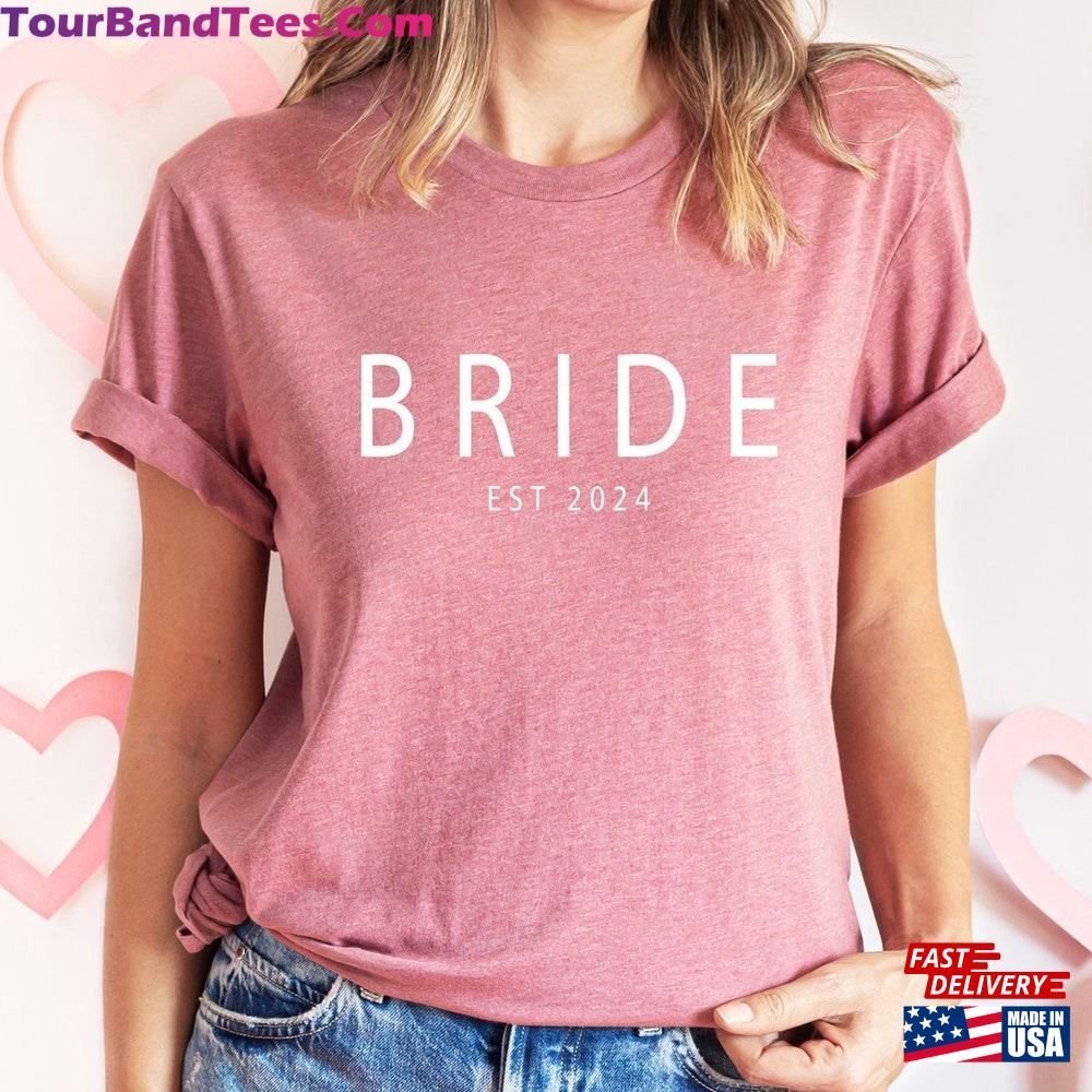 Personalized Bride Est Shirt Custom Wedding T-Shirt Bridal Party Tee Hoodie 29Uf097742 – Utopia Fashion