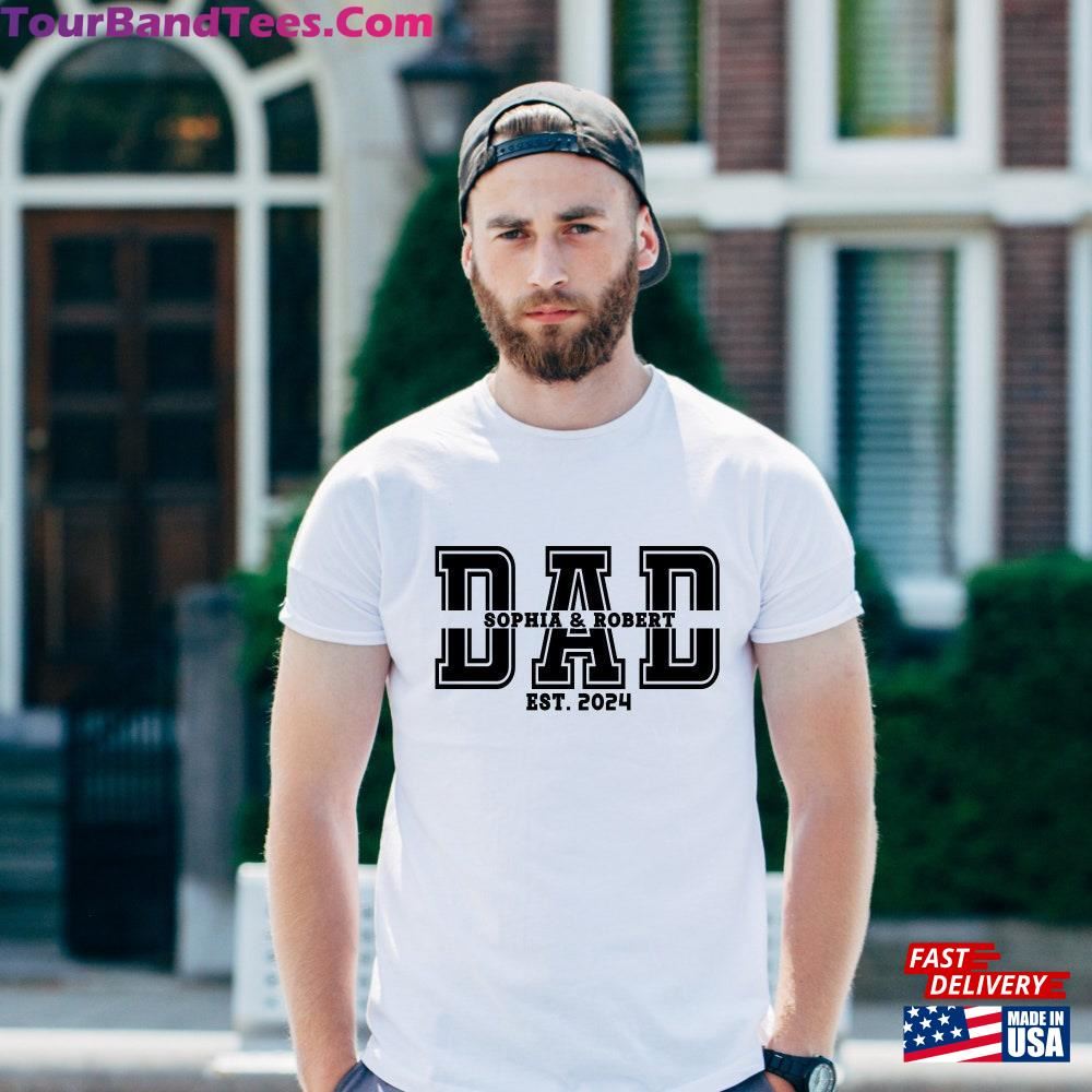 Personalized Dad Est Year T-Shirt Custom Children Names Shirt Hoodie 29Uf117376 – Utopia Fashion