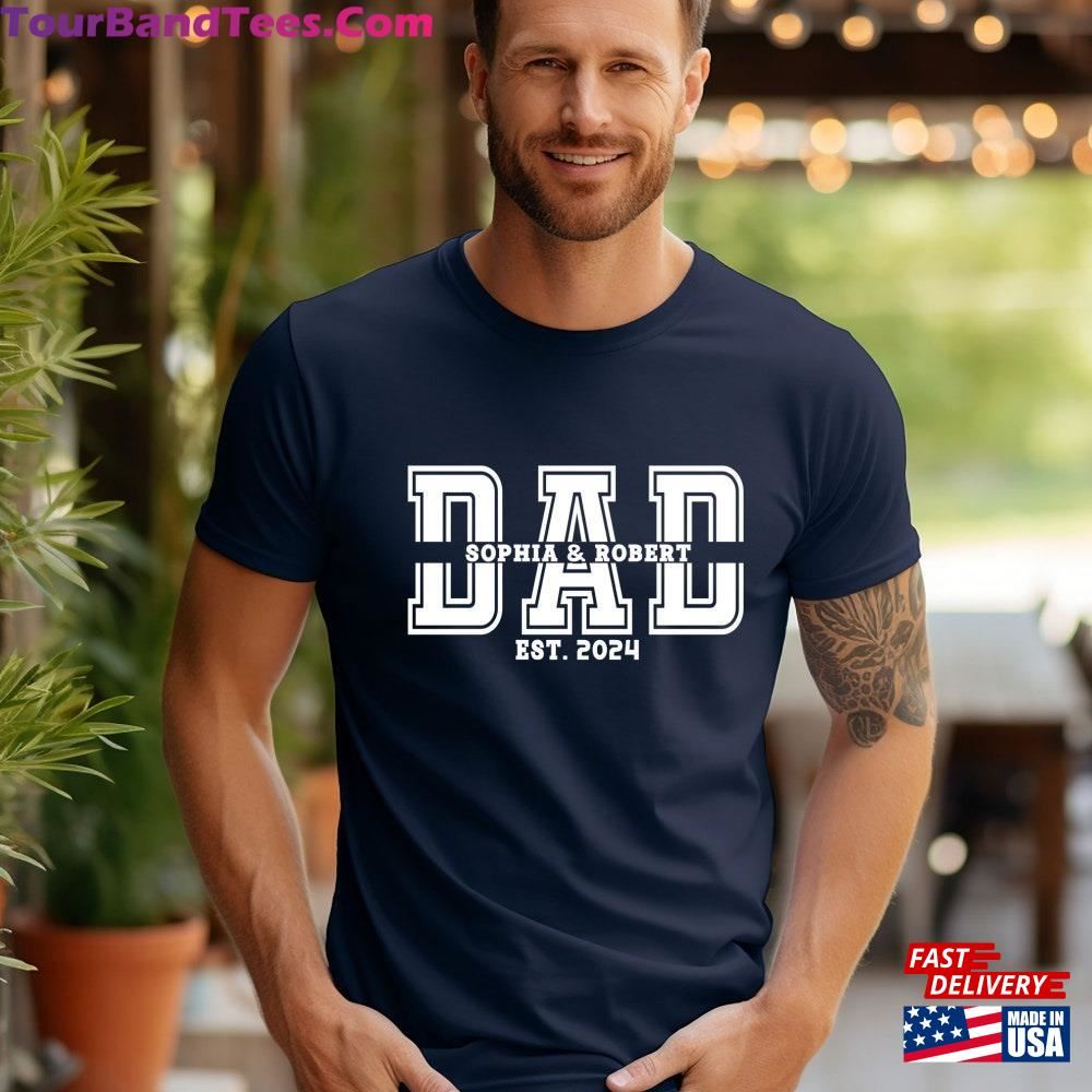 Personalized Dad Est Year T-Shirt Custom Children Names Shirt Hoodie 29Uf117376 – Utopia Fashion