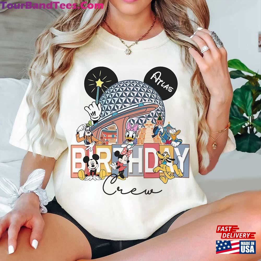 Personalized Mickey And Friends Epcot Birthday Shirts Disney Matching Shirt Boy Girl Squad Crew Unisex T-Shirt 29Uf092536 – Utopia Fashion