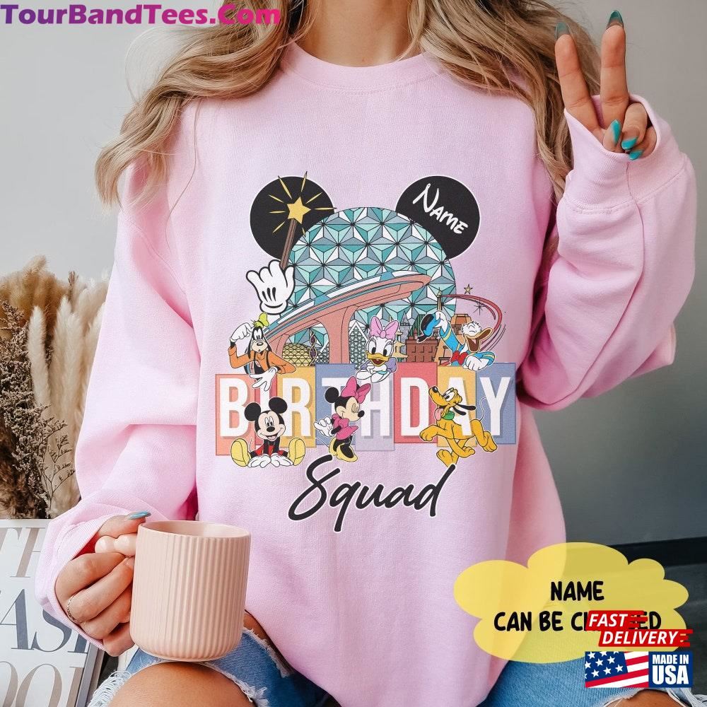 Personalized Mickey And Friends Epcot Birthday Shirts Matching Shirt Boy Girl Squad Crew Sweatshirt Hoodie 29Uf098052 – Utopia Fashion