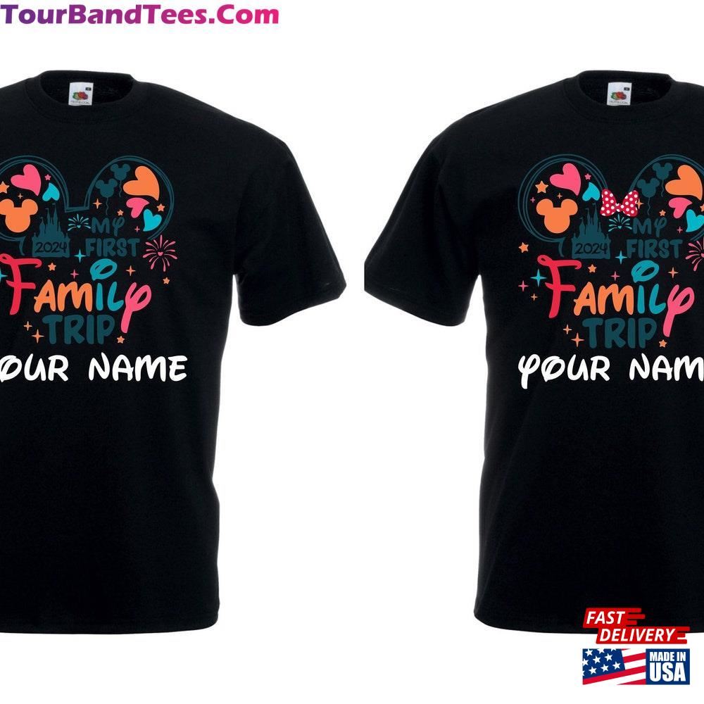 Personalized My First Family Disney Trip T-Shirt Disneyland Lover Mickey Minnie Mouse Matching Shirt Tour Top Sweatshirt Unisex 29Uf117220 – Utopia Fashion