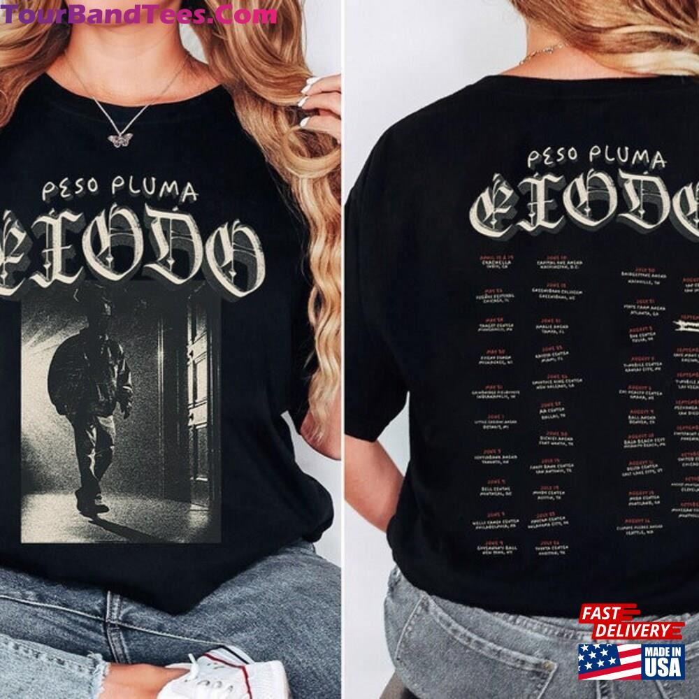 Peso Pluma Tour Shirt Exodo Merch T-Shirt Concert Sweatshirt Classic 29Uf107072 – Utopia Fashion