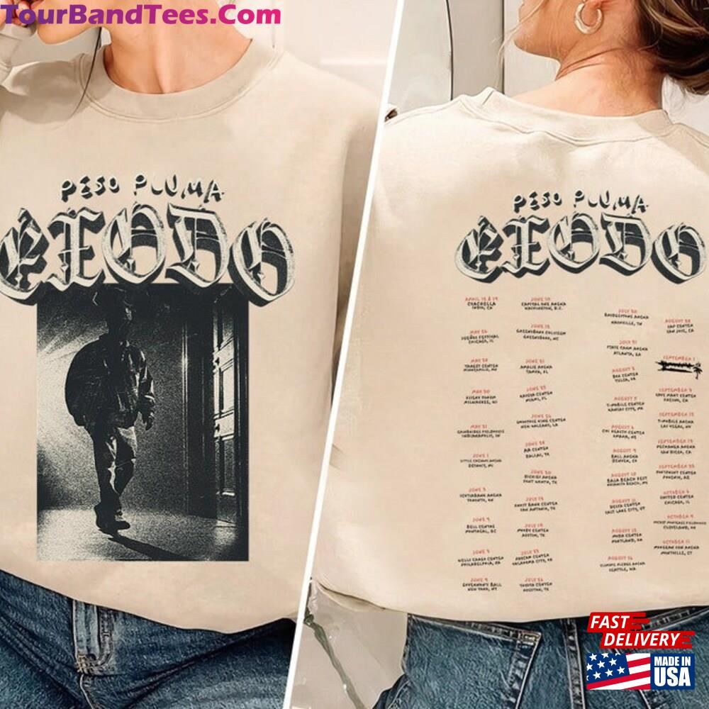 Peso Pluma Tour Shirt Exodo Merch T-Shirt Concert Sweatshirt Classic 29Uf107072 – Utopia Fashion