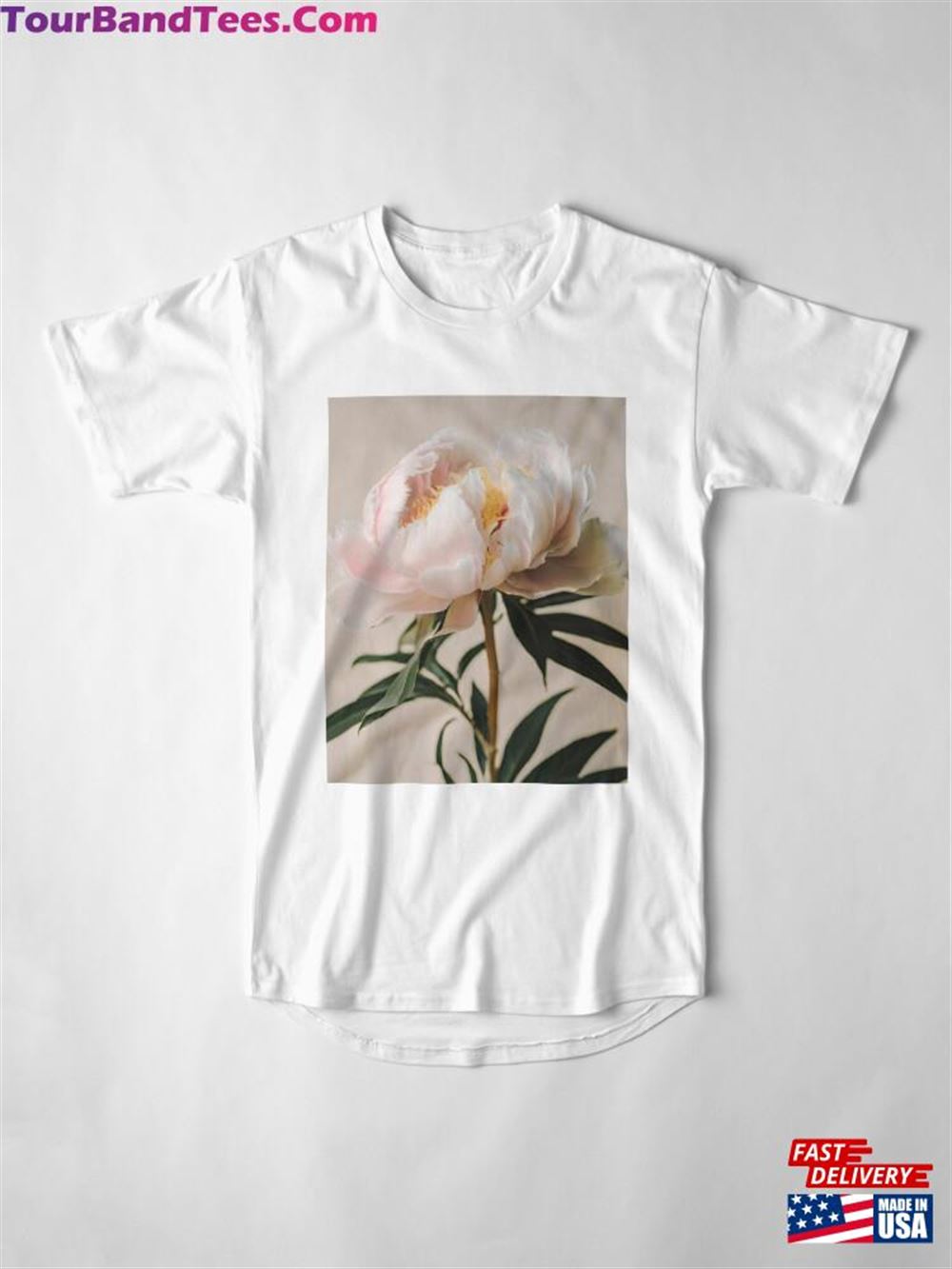 Pink Peony Long T-Shirt Unisex 29Uf102342 – Utopia Fashion