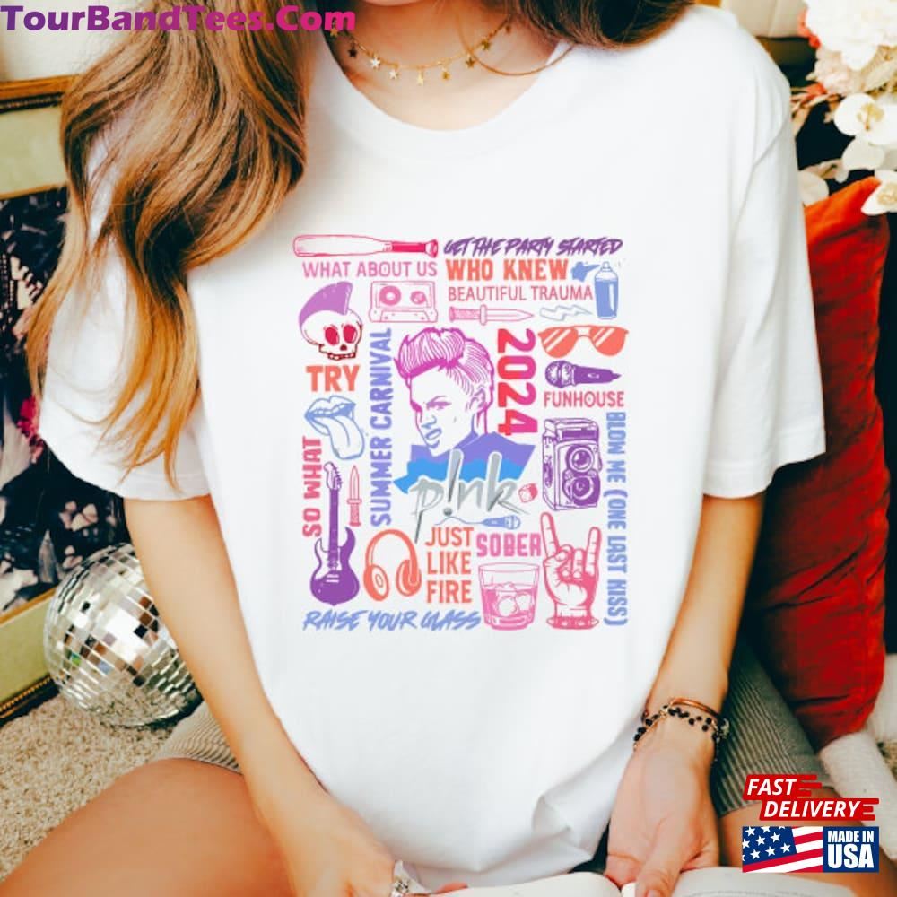 Pink Singer Summer Carnival Tour Shirt P!Nk Concert Sweatshirt Fan Classic Hoodie 29Uf097225 – Utopia Fashion