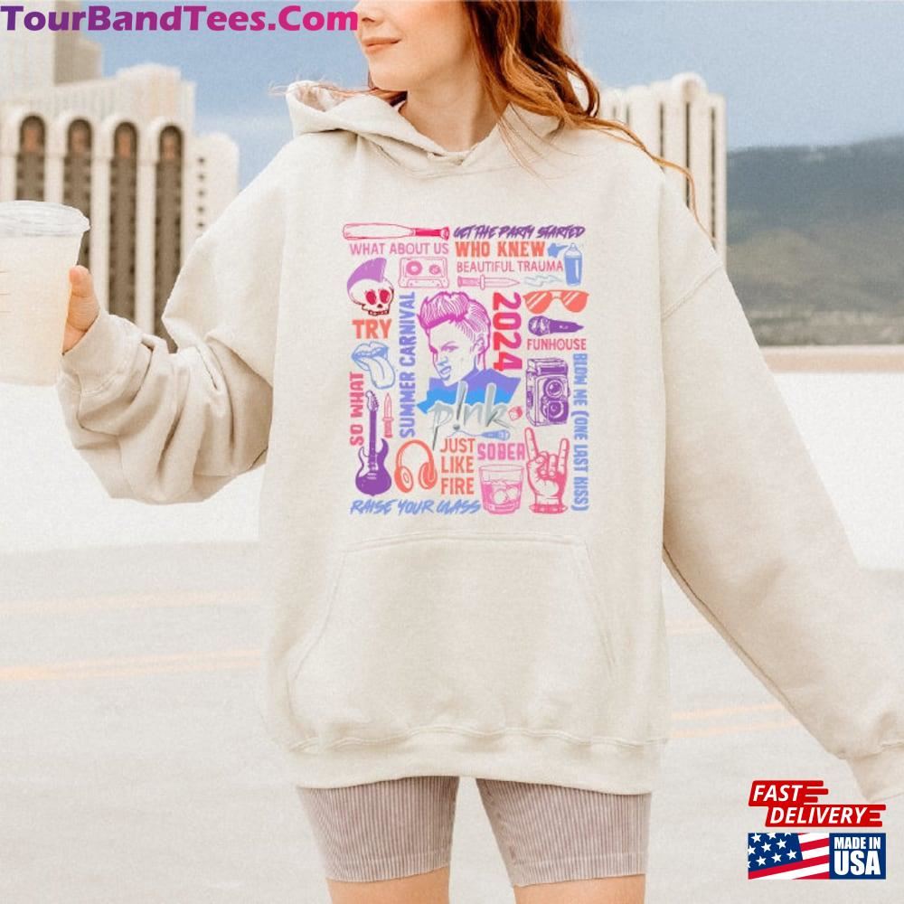 Pink Singer Summer Carnival Tour Shirt P!Nk Concert Sweatshirt Fan Classic Hoodie 29Uf097225 – Utopia Fashion