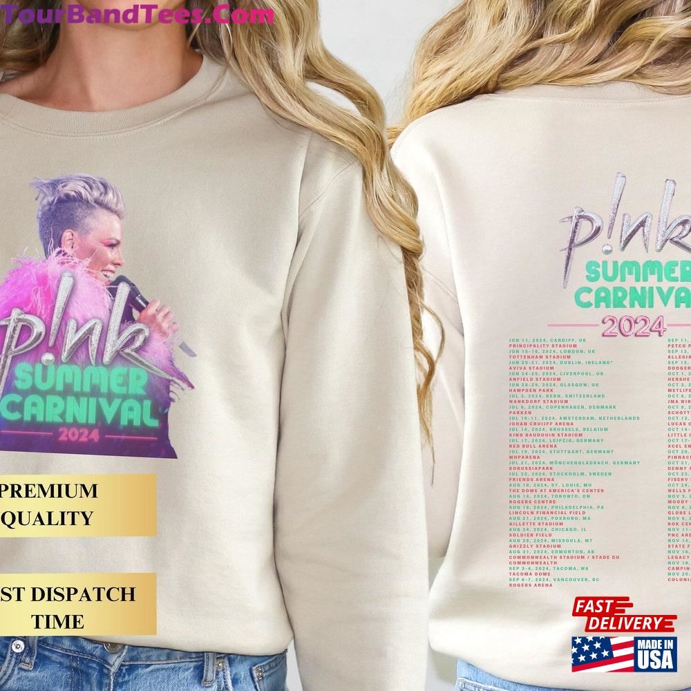 Pink Summer Carnival T-Shirt Festival Concert Hoodie 29Uf095927 – Utopia Fashion