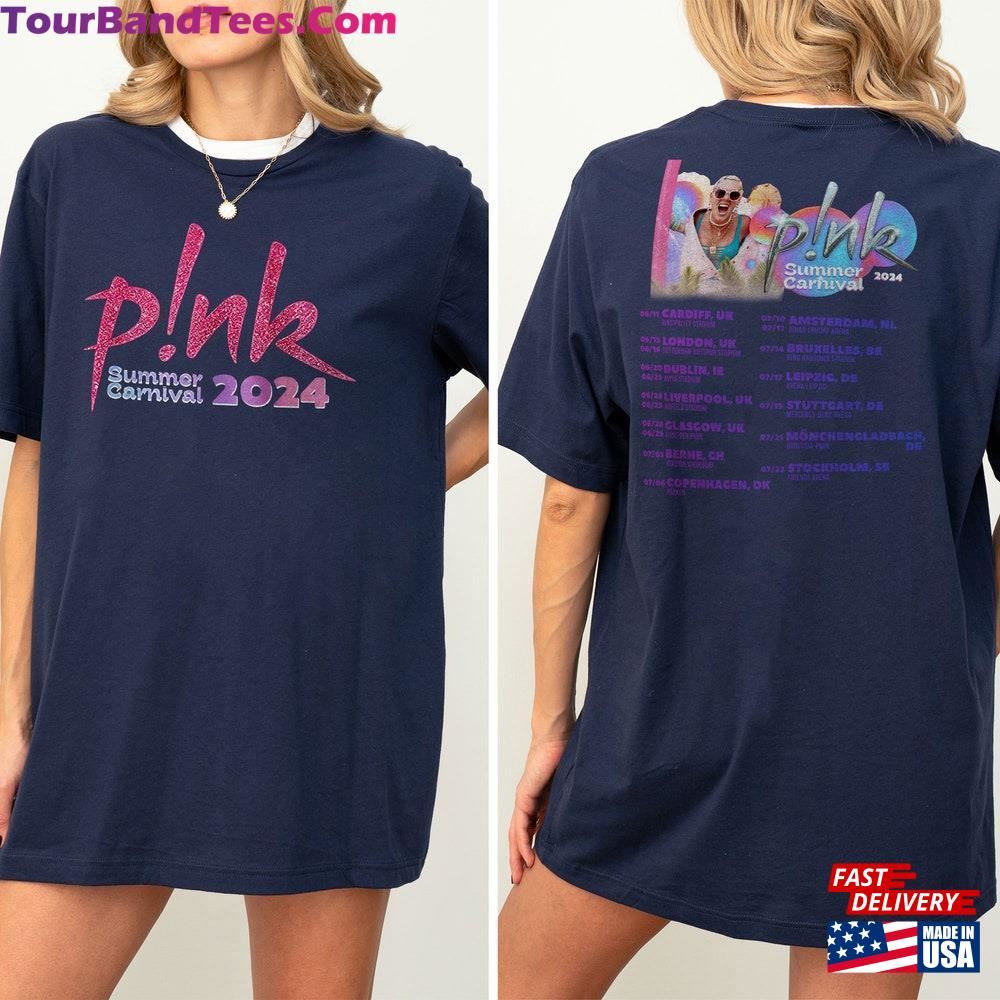 Pink Summer Carnival Tour Dates T-Shirt Colorful Music Fan Merch Hoodie Classic 29Uf106448 – Utopia Fashion