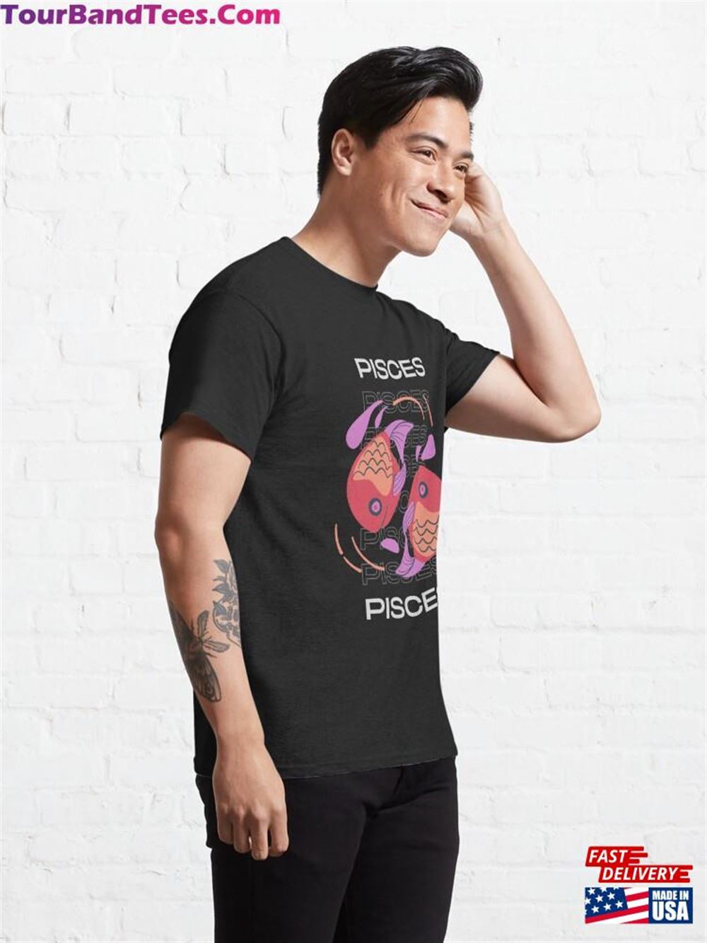 Pisces Zodiac Sign Horoscope Astrology Graphic Art T-Shirt Unisex 29Uf097802 – Utopia Fashion